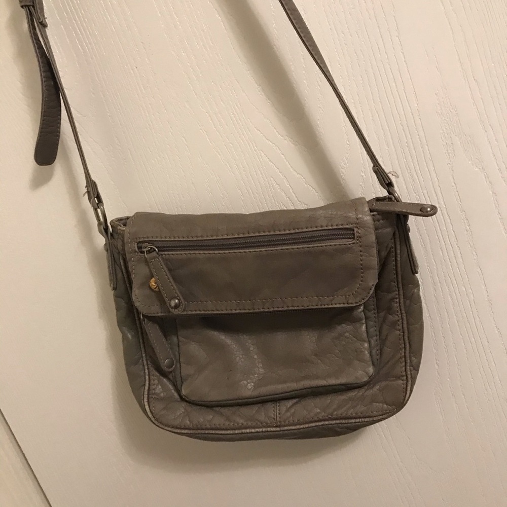 St John’s Bay Taupe Shoulder Bag GUC